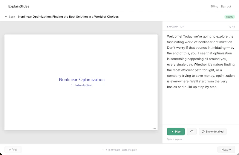 ExplainSlides screenshot 1