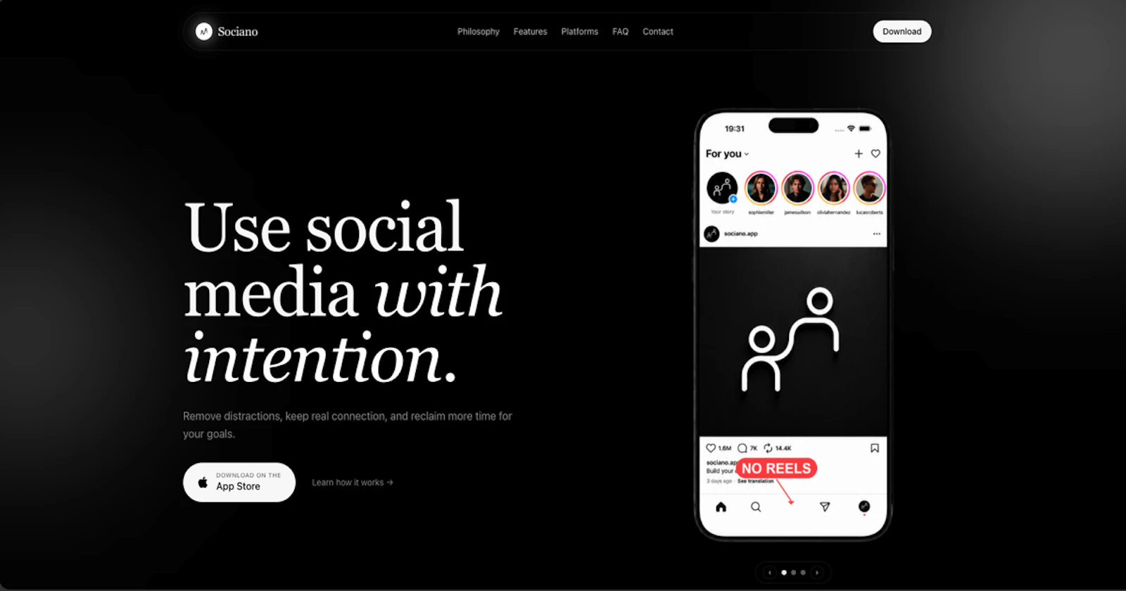 Sociano screenshot 1
