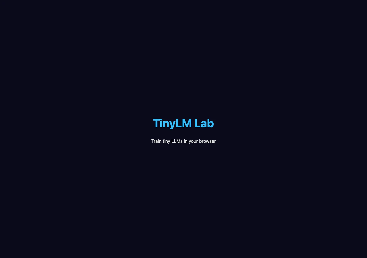 TinyLM Lab