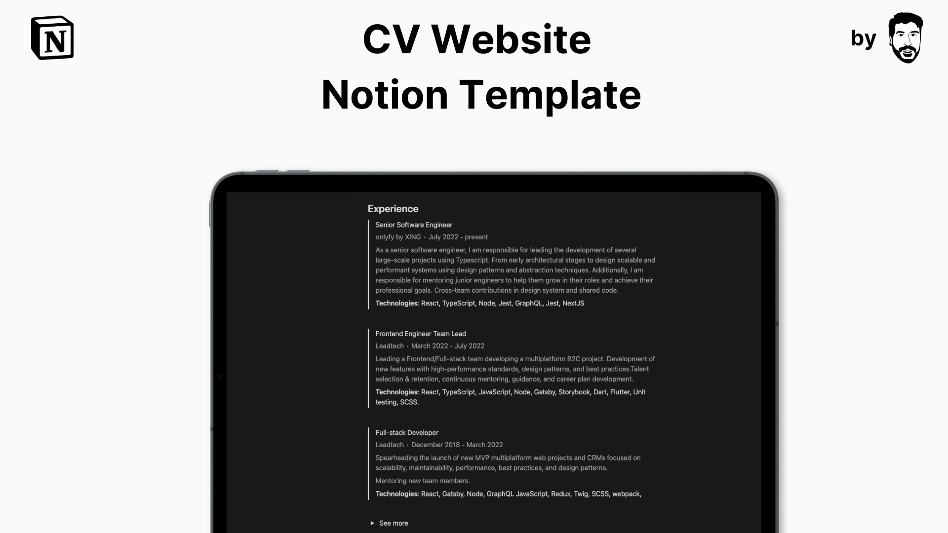 เทมเพลตแนวคิด CV - ปลดปล่อยอาชีพของคุณด้วยเทมเพลตแนวคิด CV! media 3