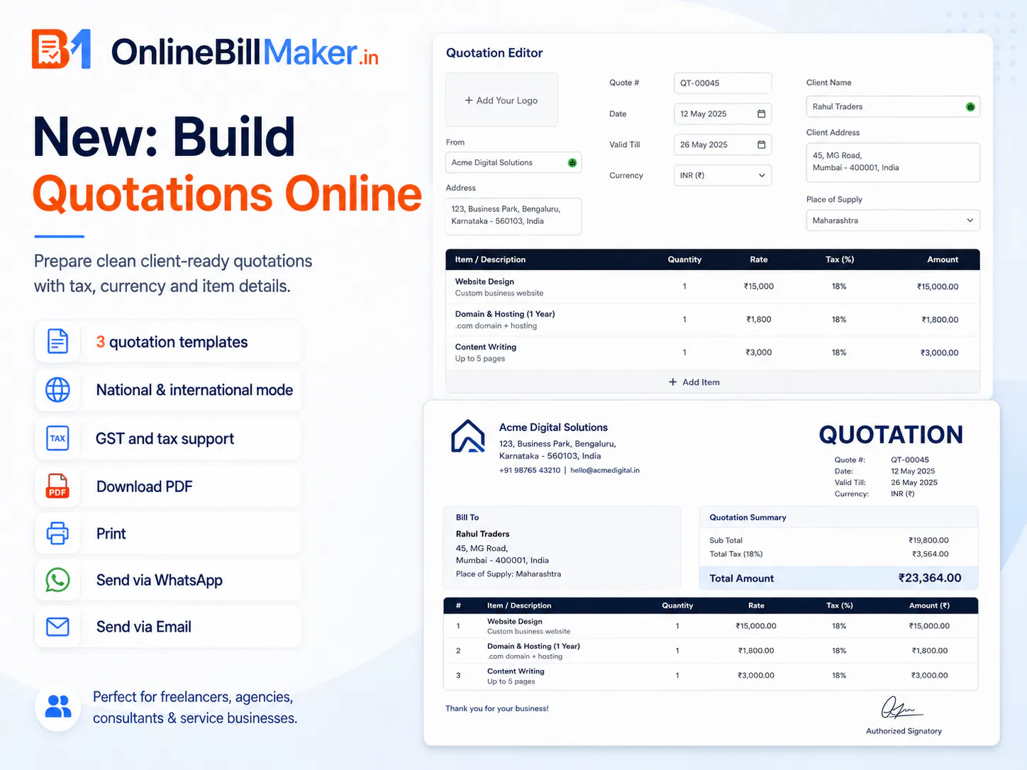 OnlineBillMaker gallery image