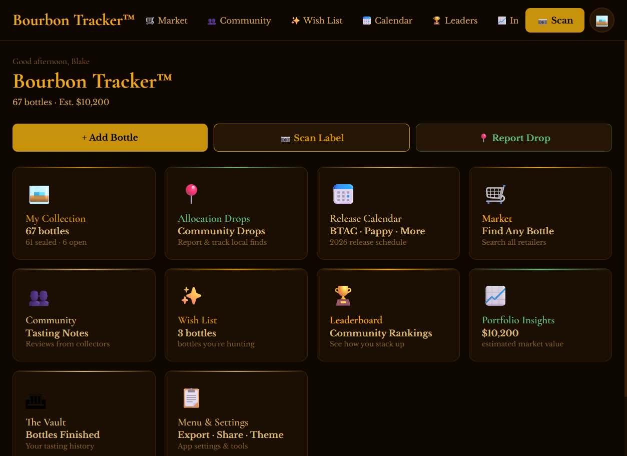 BourbonTracker™ Bourbon Collection Track gallery image