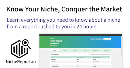 Niche Report.io - Auto Audience Research gallery image
