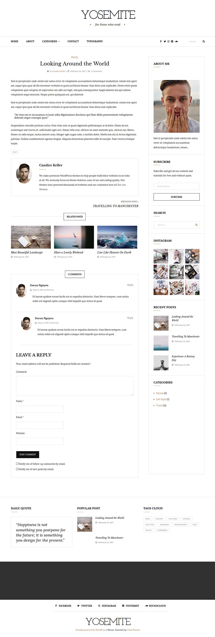 Yosemite WordPress Theme gallery image