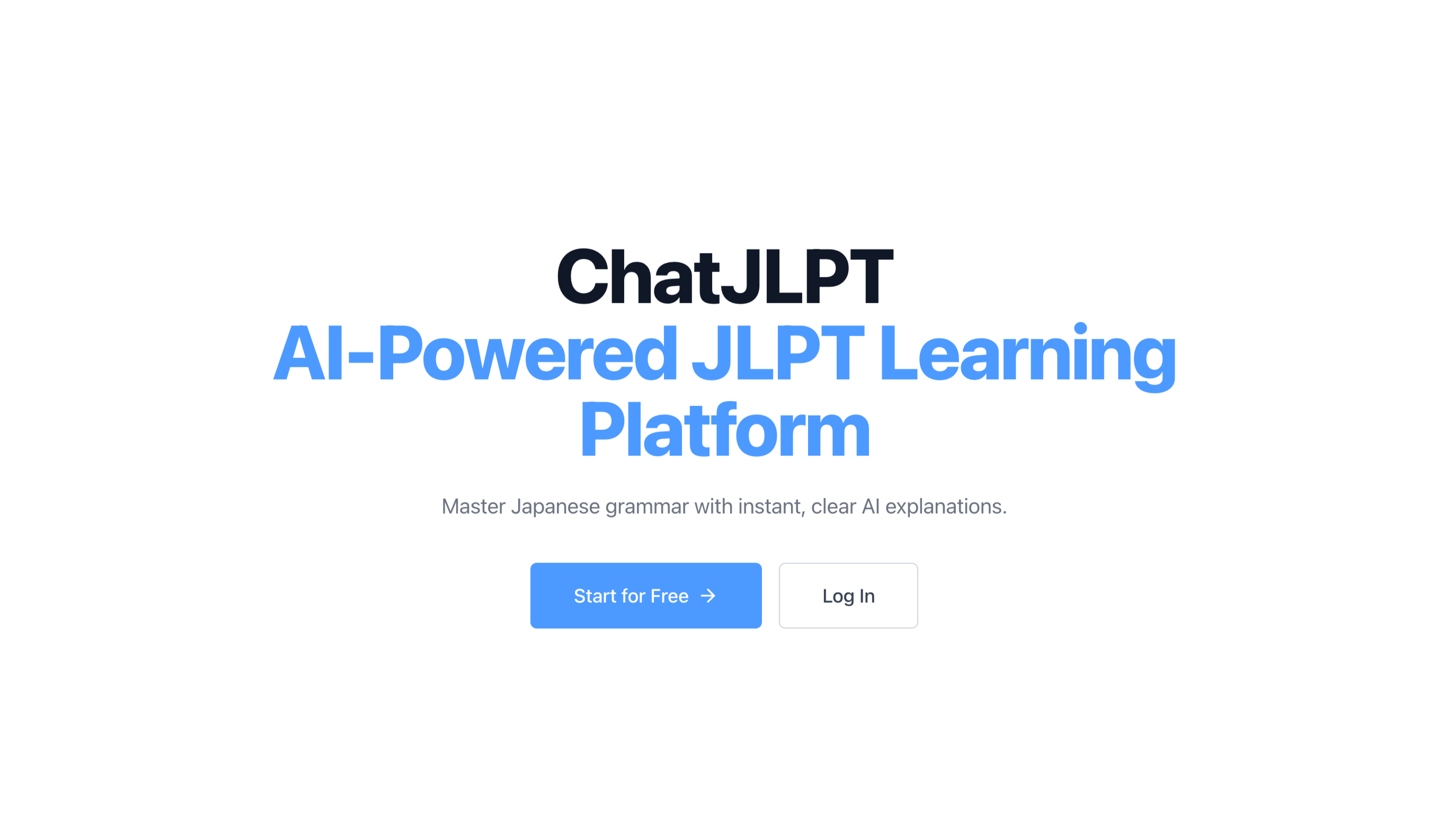 ChatJLPT - Main product screenshot demonstrating key features and user interface