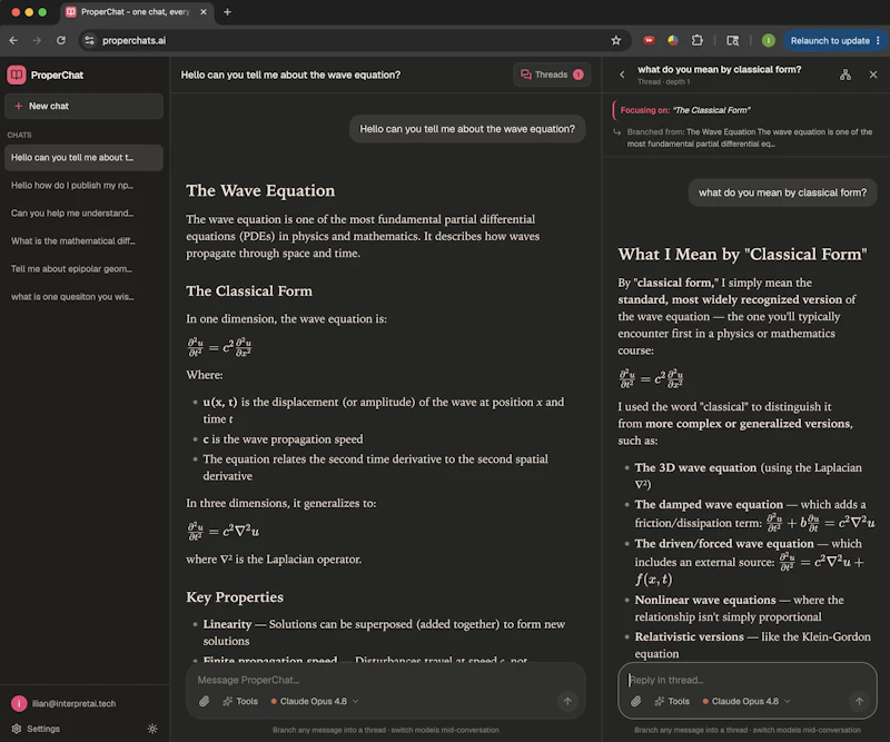 ProperChat screenshot 2