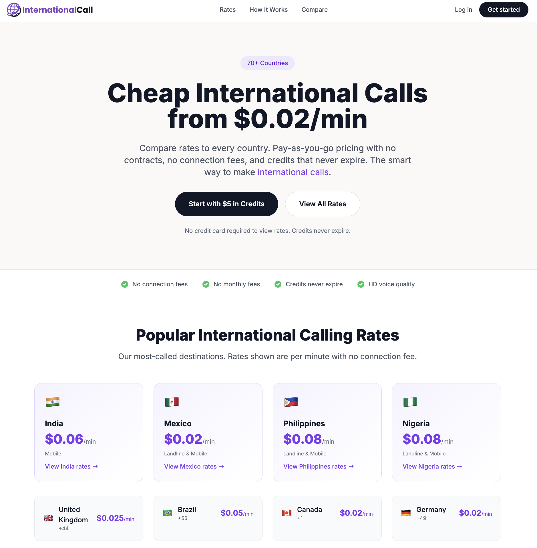 InternationalCall - Screenshot 4 showing product features and functionality