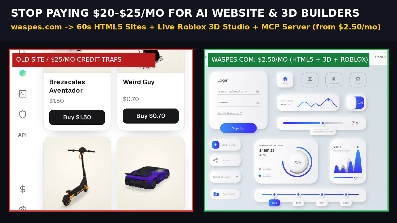 Waspes 3D Studio & Roblox MCP gallery image