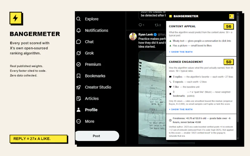 Bangermeter Analyze X's Algo & Win screenshot 1