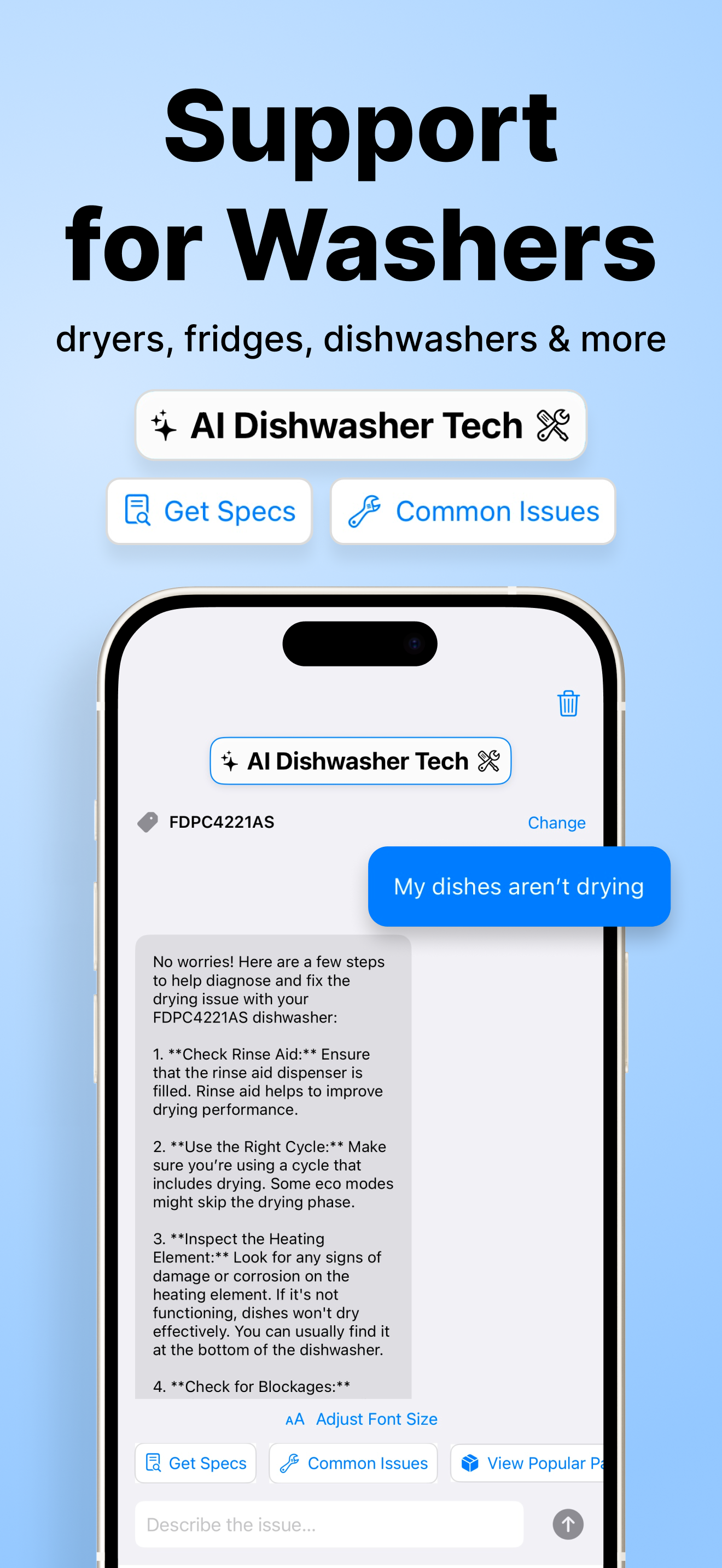 AI Appliance Tech（iPhone應用） - 即時幫助。沒有服務電話！ media 4