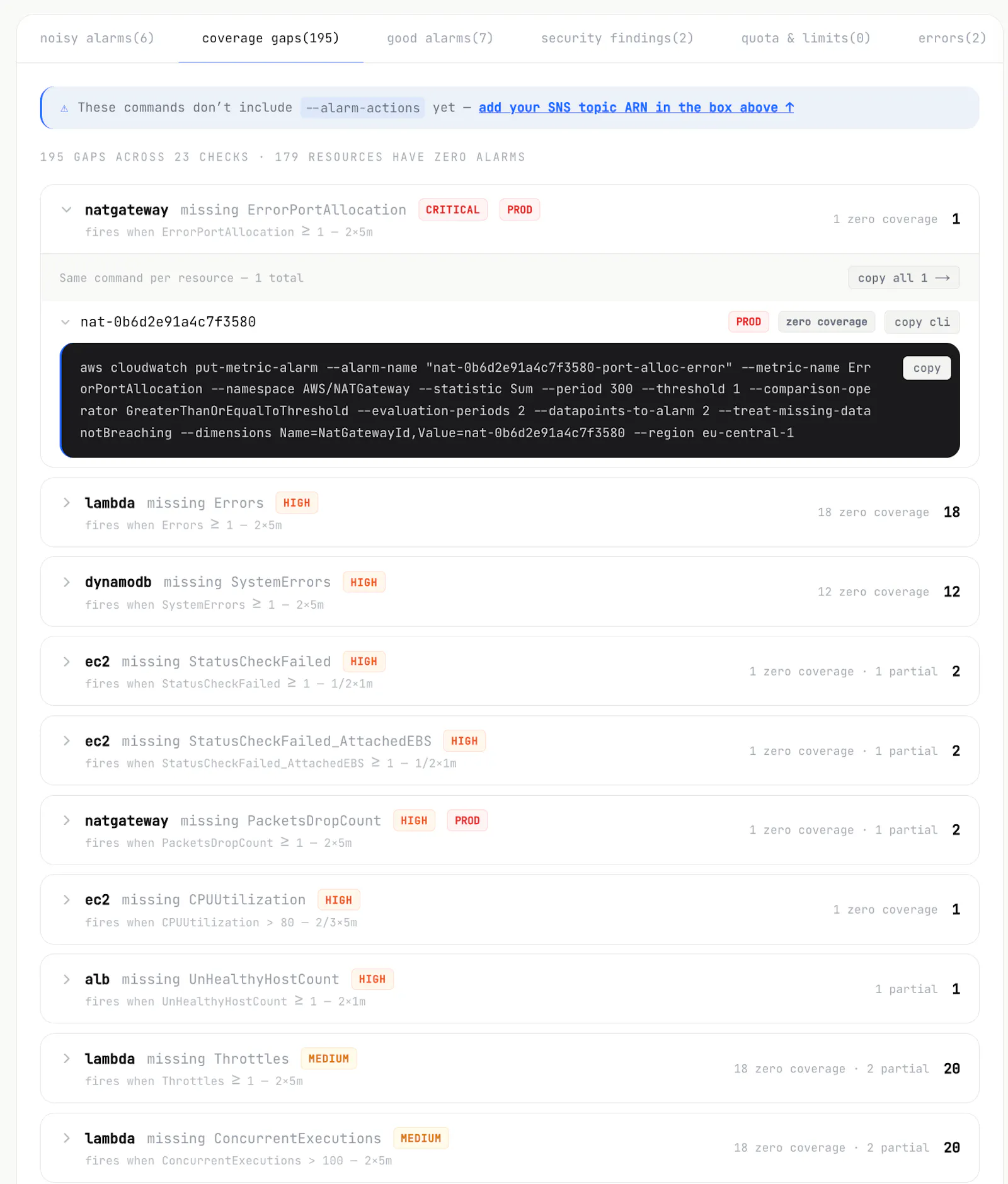 Nuberio Audit screenshot 4