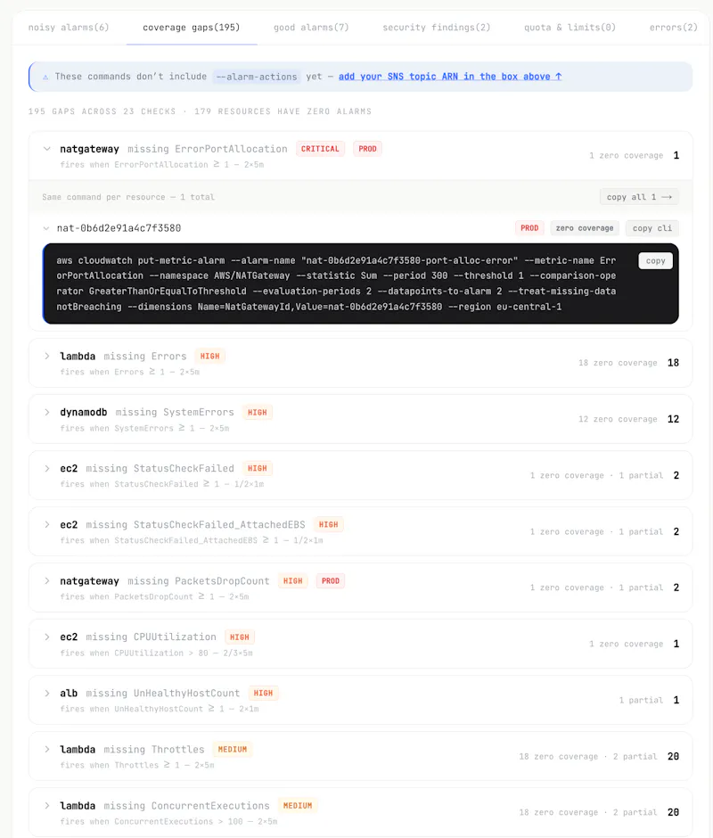 Nuberio Audit screenshot 4