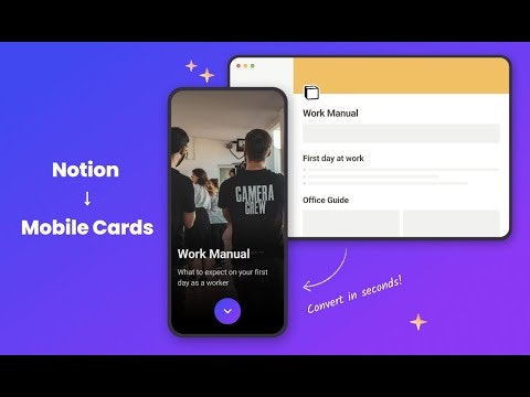 startuptile Notion to Mobile Cards-Turn Notion as micro-training hub with mobile cards via SMS