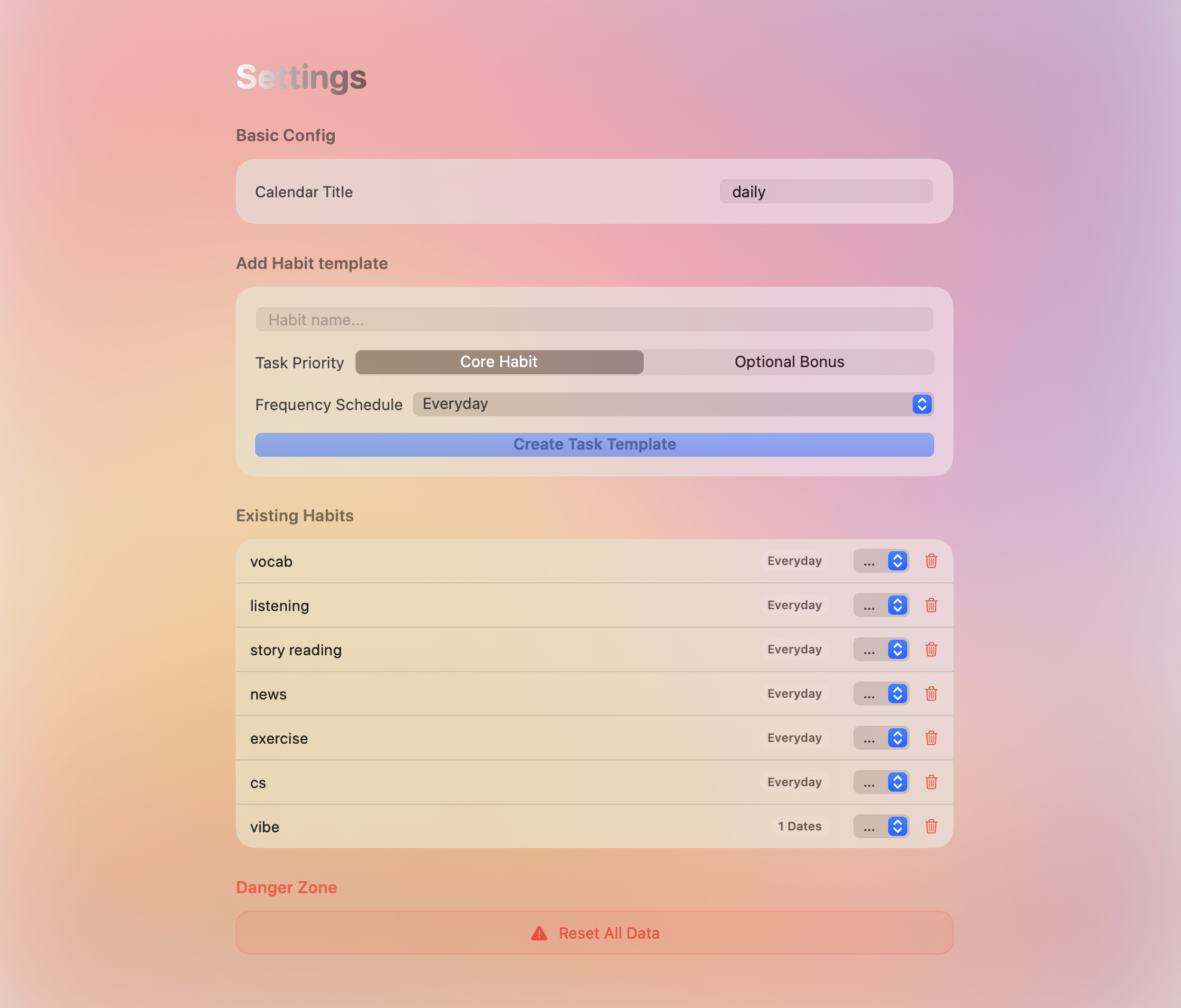 Kinetik — Native macOS Habit Tracker gallery image