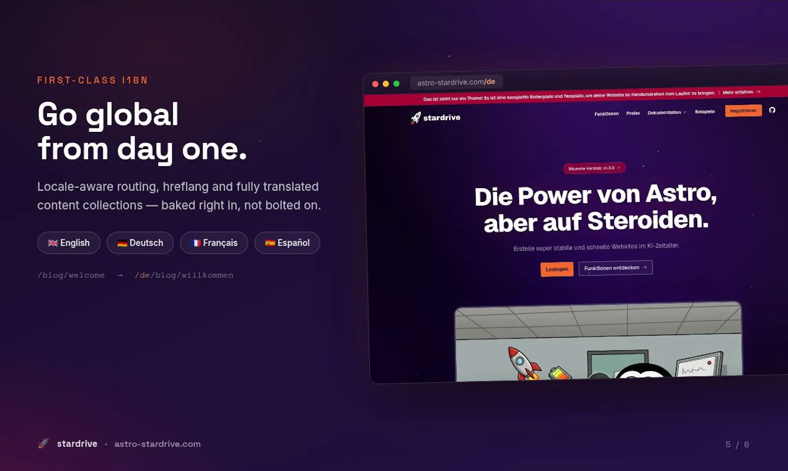 Stardrive - Free Astro Boilerplate screenshot 6