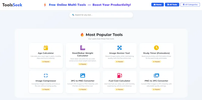 ToolsSeek screenshot 1