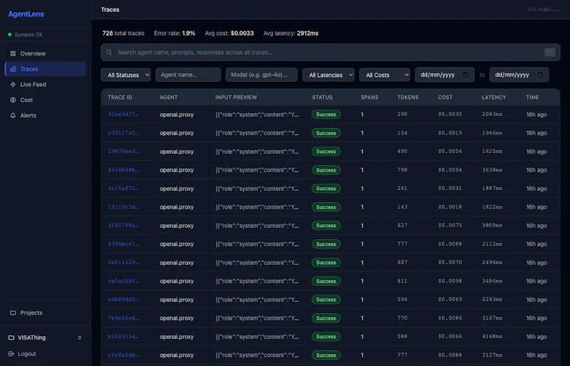 AgentLens screenshot 3