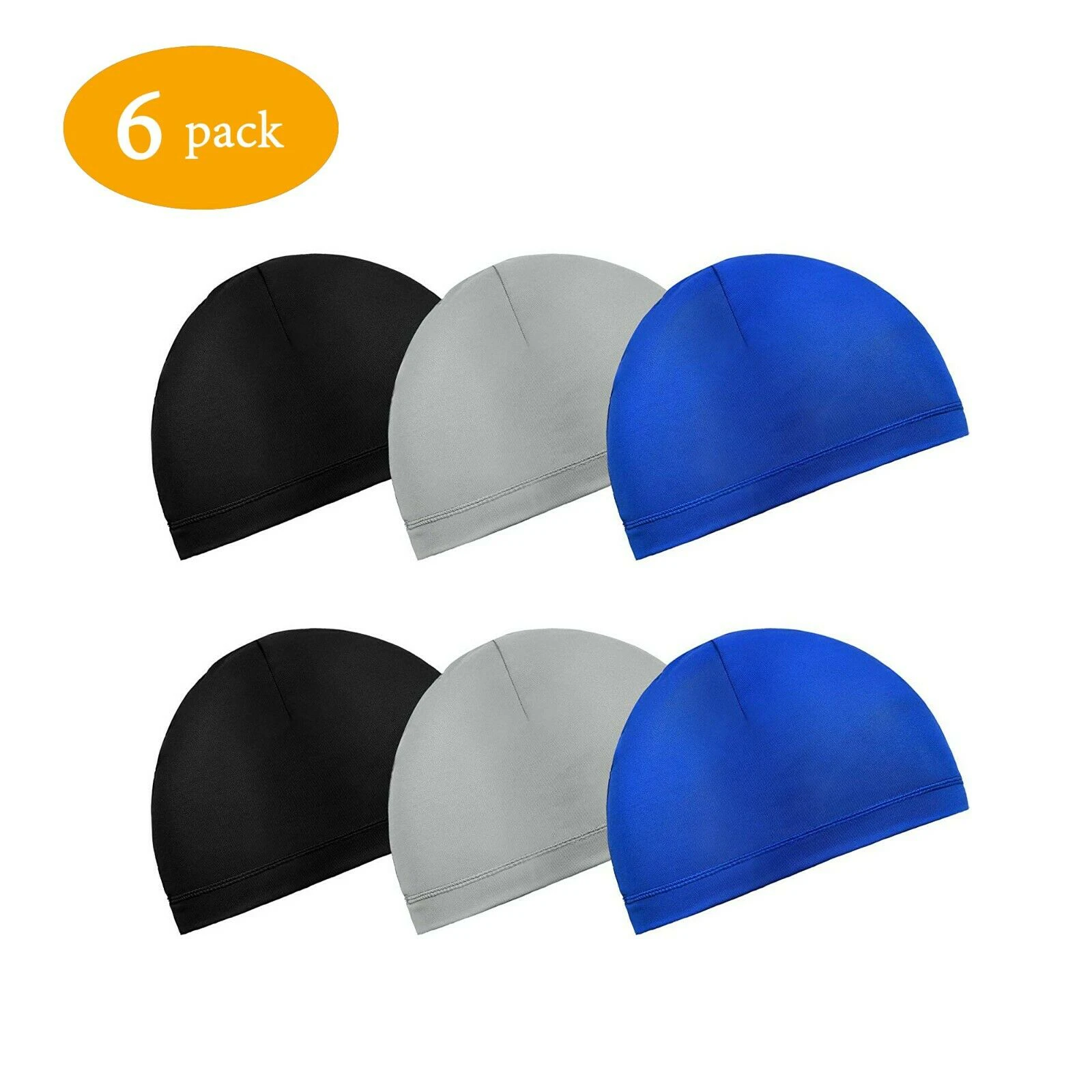 6 Pack Helmet Liner Skull Caps