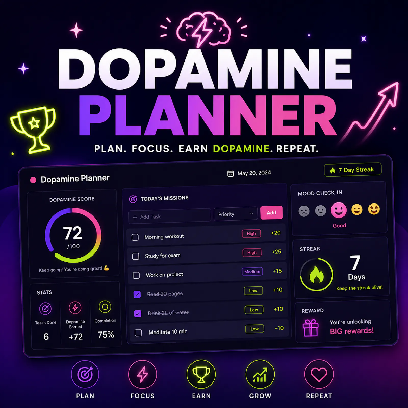 The Dopamine Planner  screenshot 3