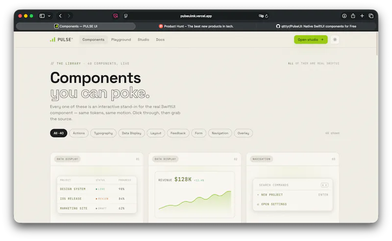 PULSE — premium SwiftUI components screenshot 3