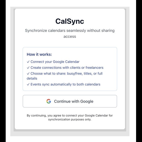 CalSync - Product Hunt launch logo