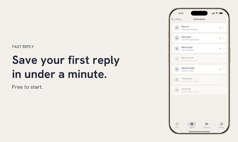 Fast Reply: Saved Replies screenshot 6