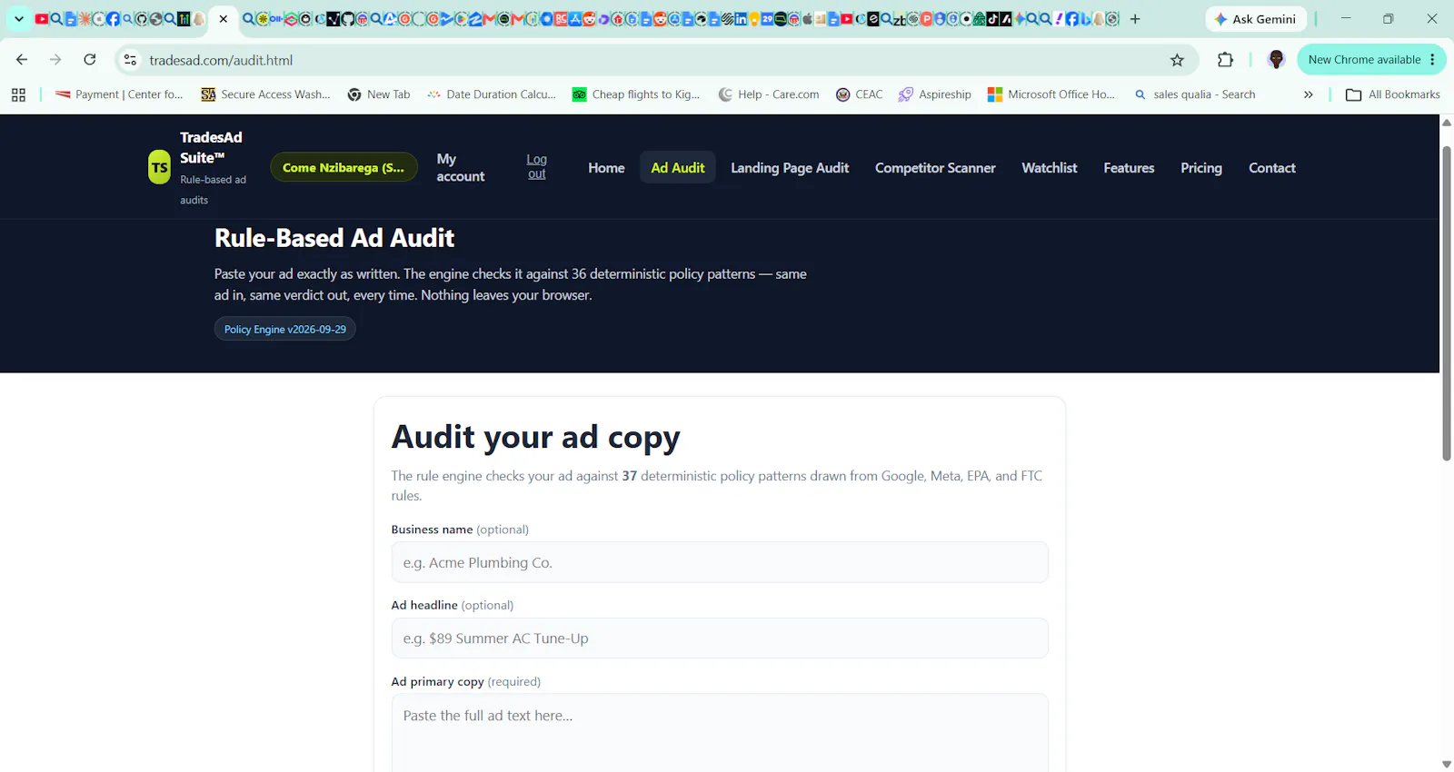 TradesAd Suite™ — Rule screenshot 3