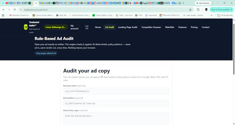 TradesAd Suite™ — Rule screenshot 3