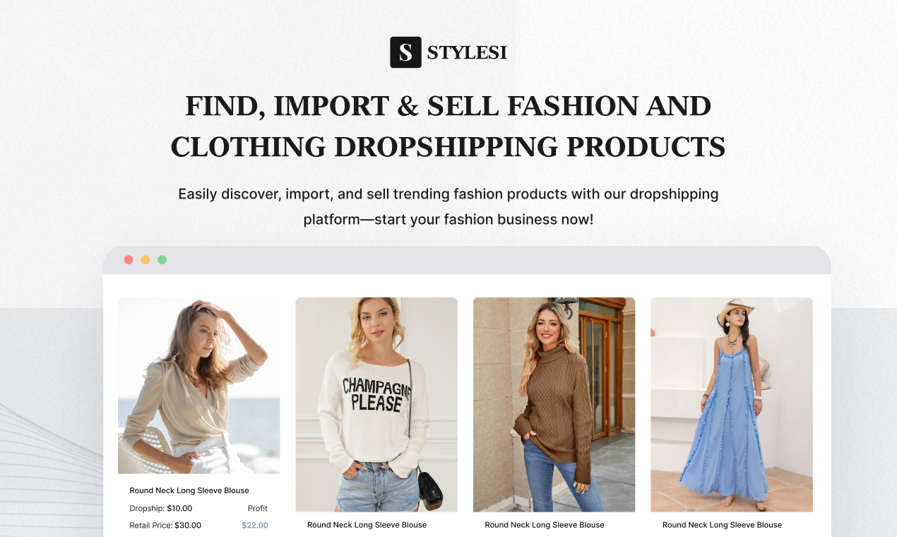 startuptile Stylesi-Build your own fashion brand effortlessly.