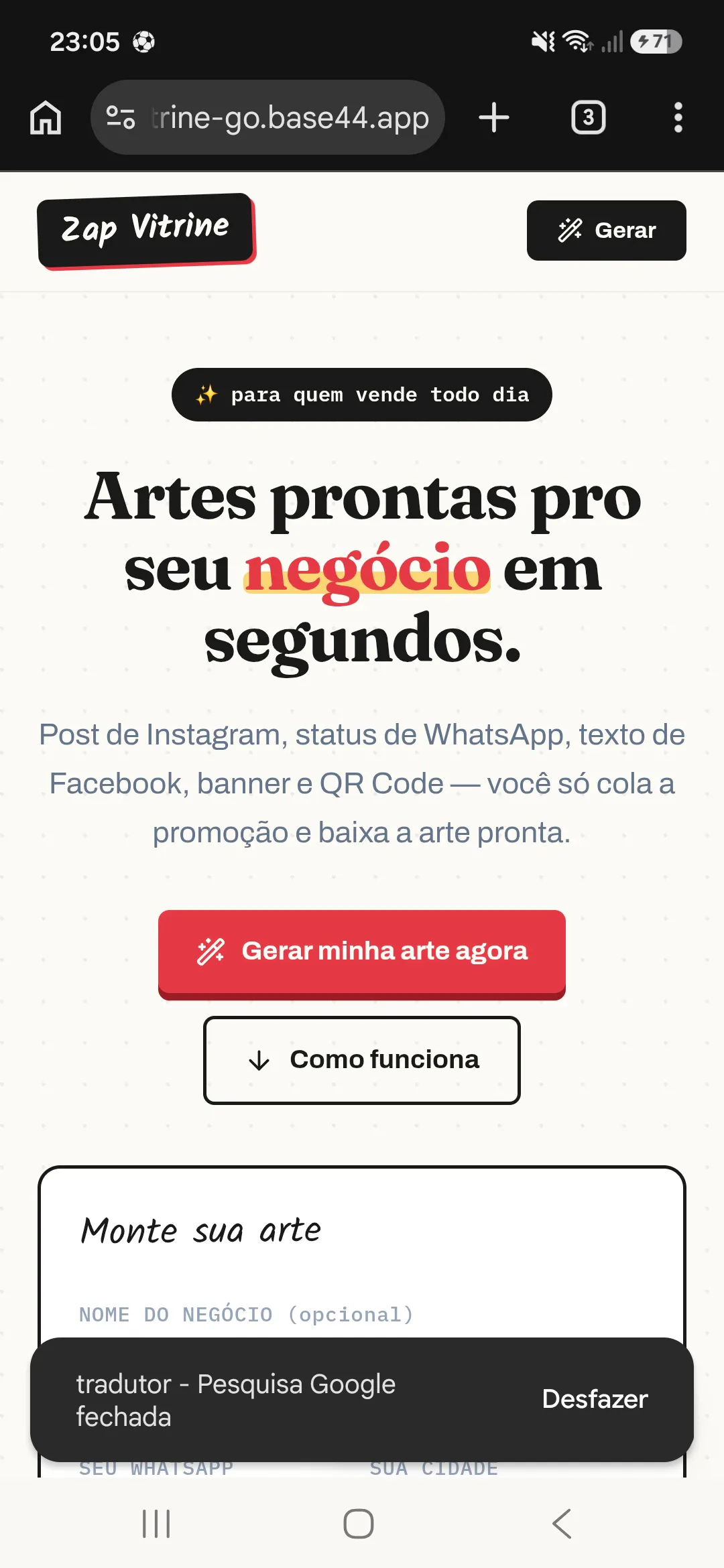 Zap Vitrine · Artes para o seu negócio gallery image