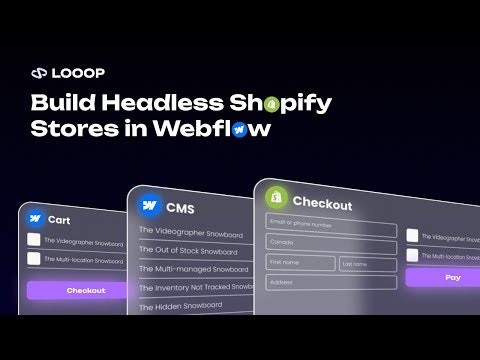 Looop - Shopify x Webflow gallery image