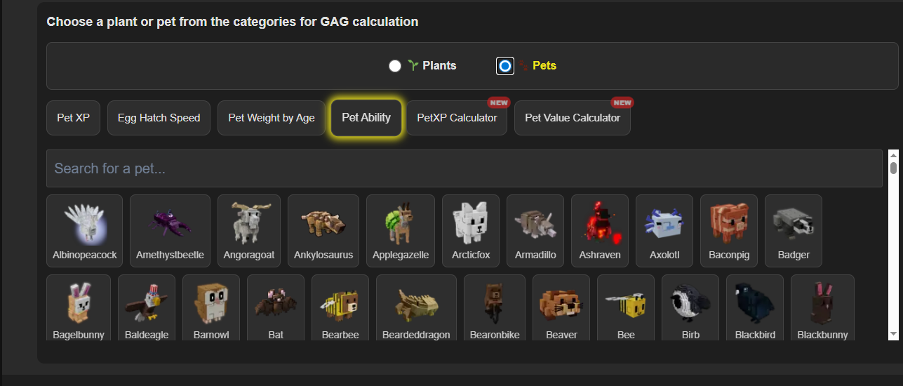 Garden Horizons Calculator gallery image