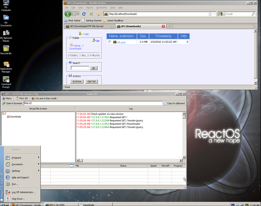 ReactOS gallery image