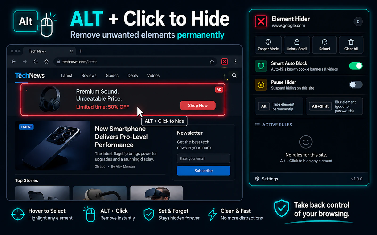 Element Hider screenshot 1