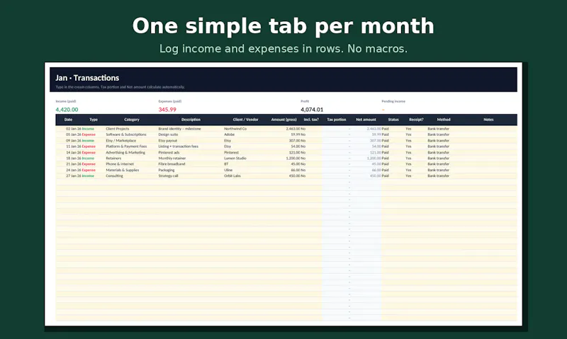 Ponte Sheets screenshot 2
