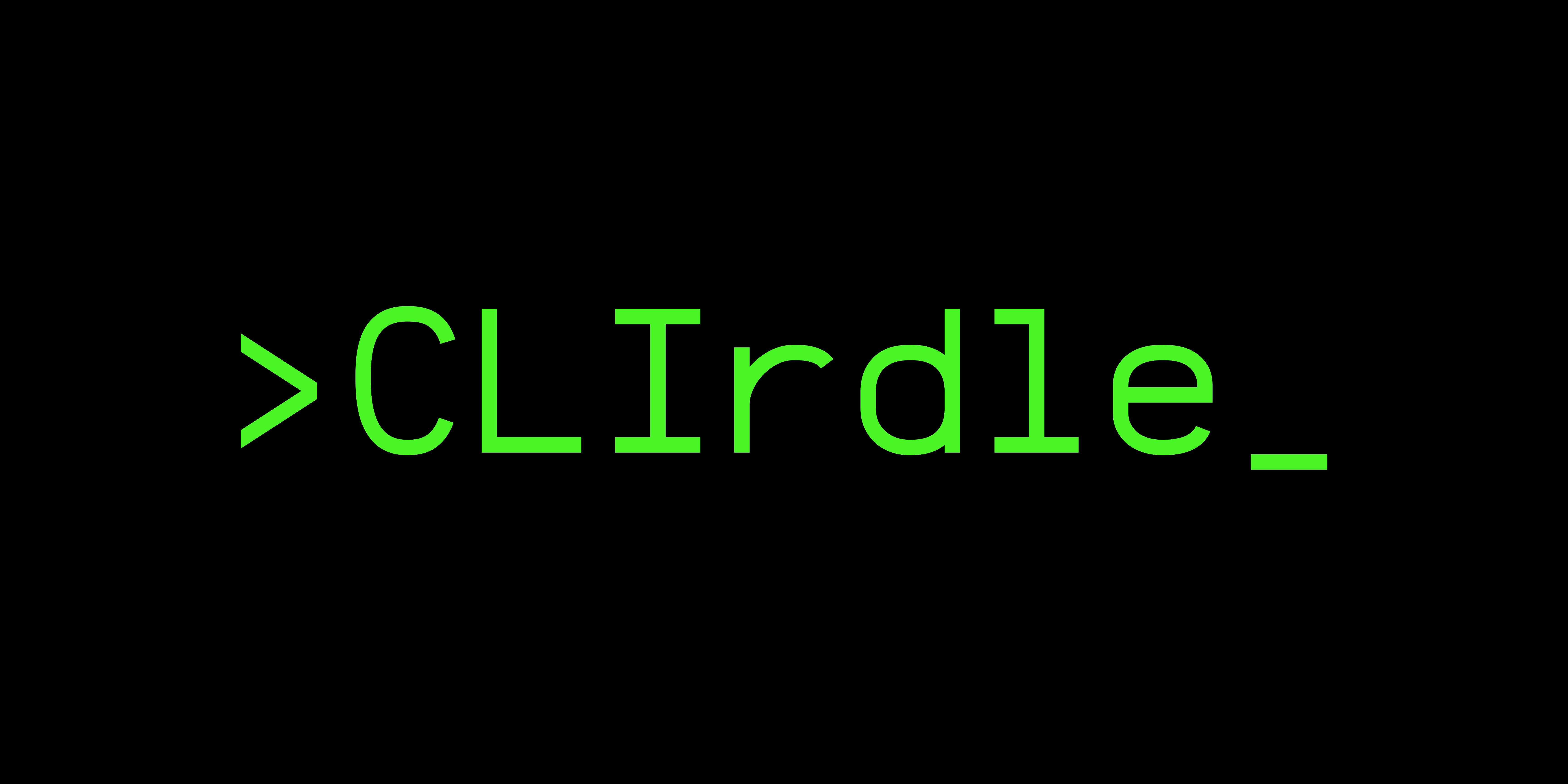 CLIrdle media 2