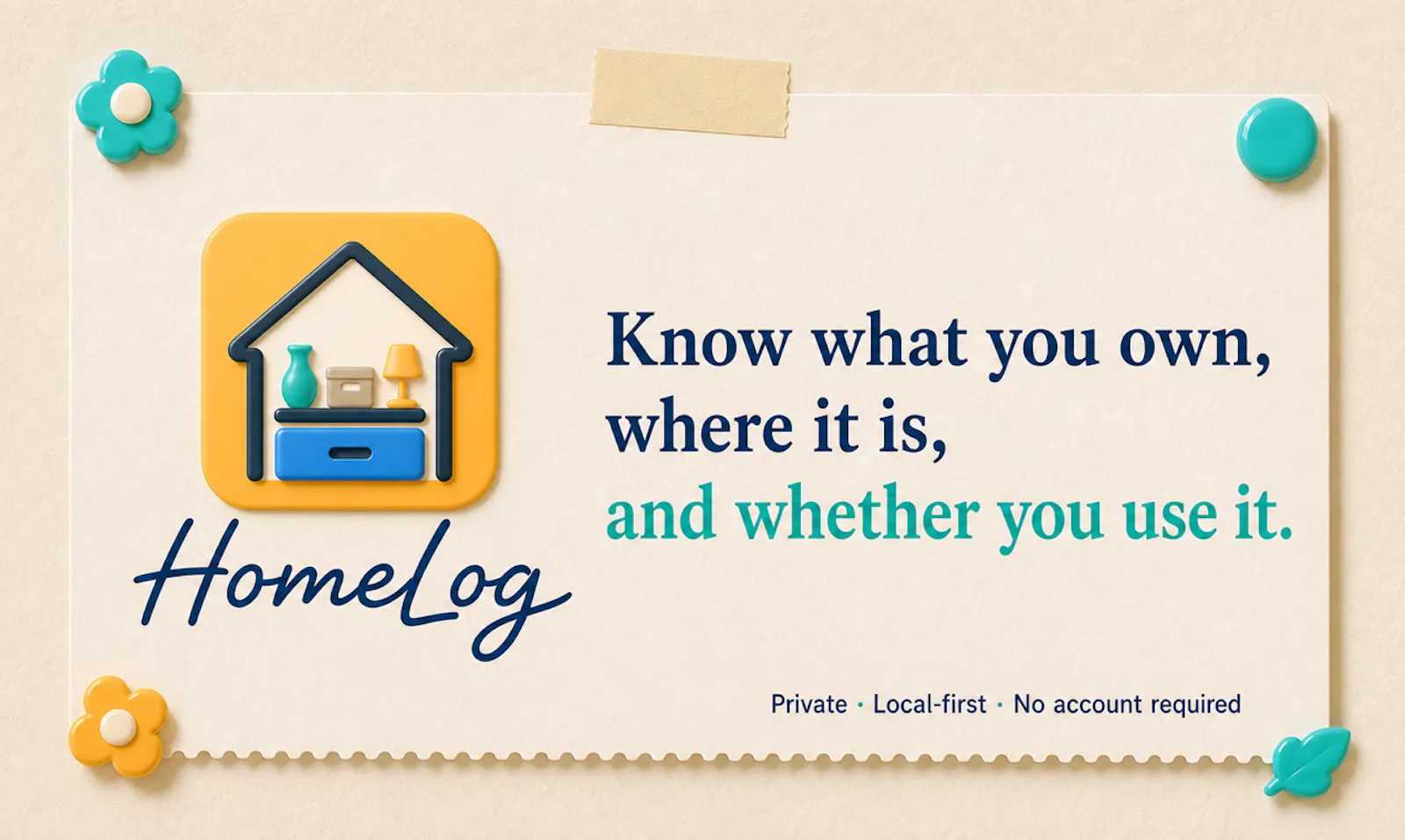 HomeLog screenshot 1