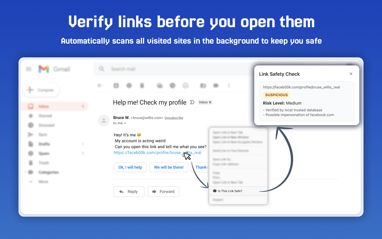 Is This Link Safe | Chrome Extension gallery image
