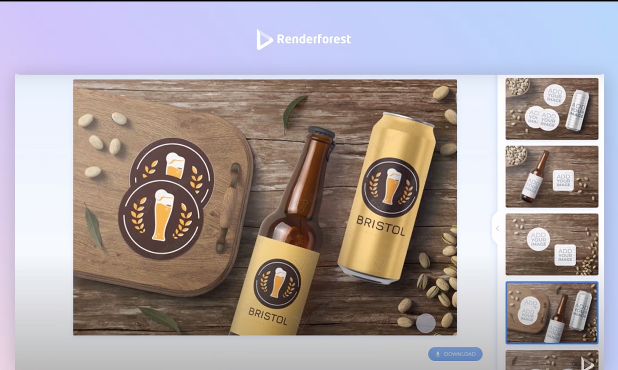 Generador de maquetas por Renderforest media 6