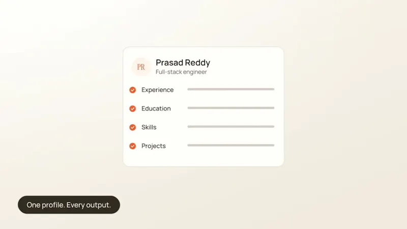 Resfolio screenshot 1 (video preview)