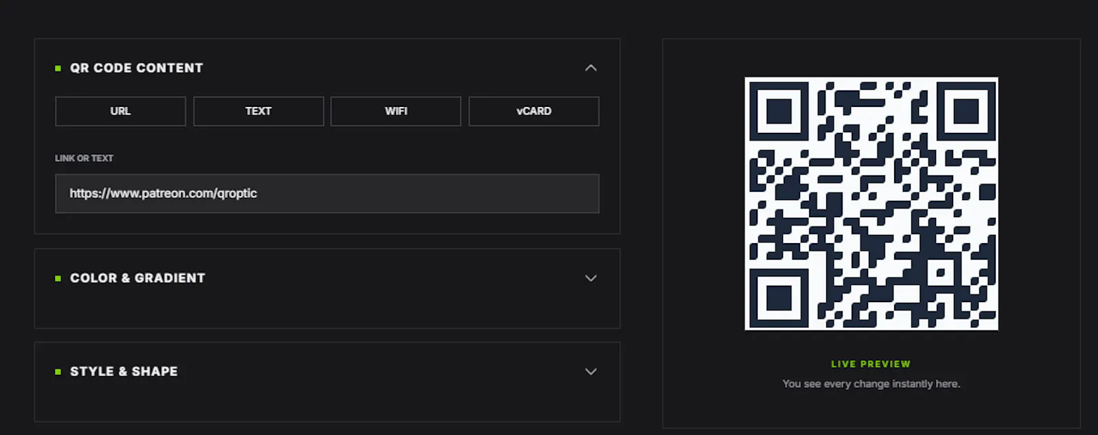 QR.OPTIC screenshot 2