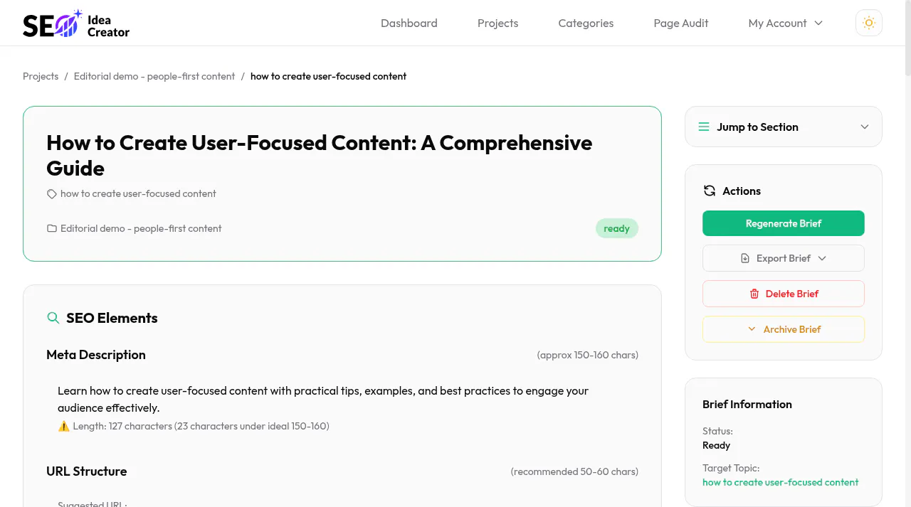 SEO Idea Creator gallery image