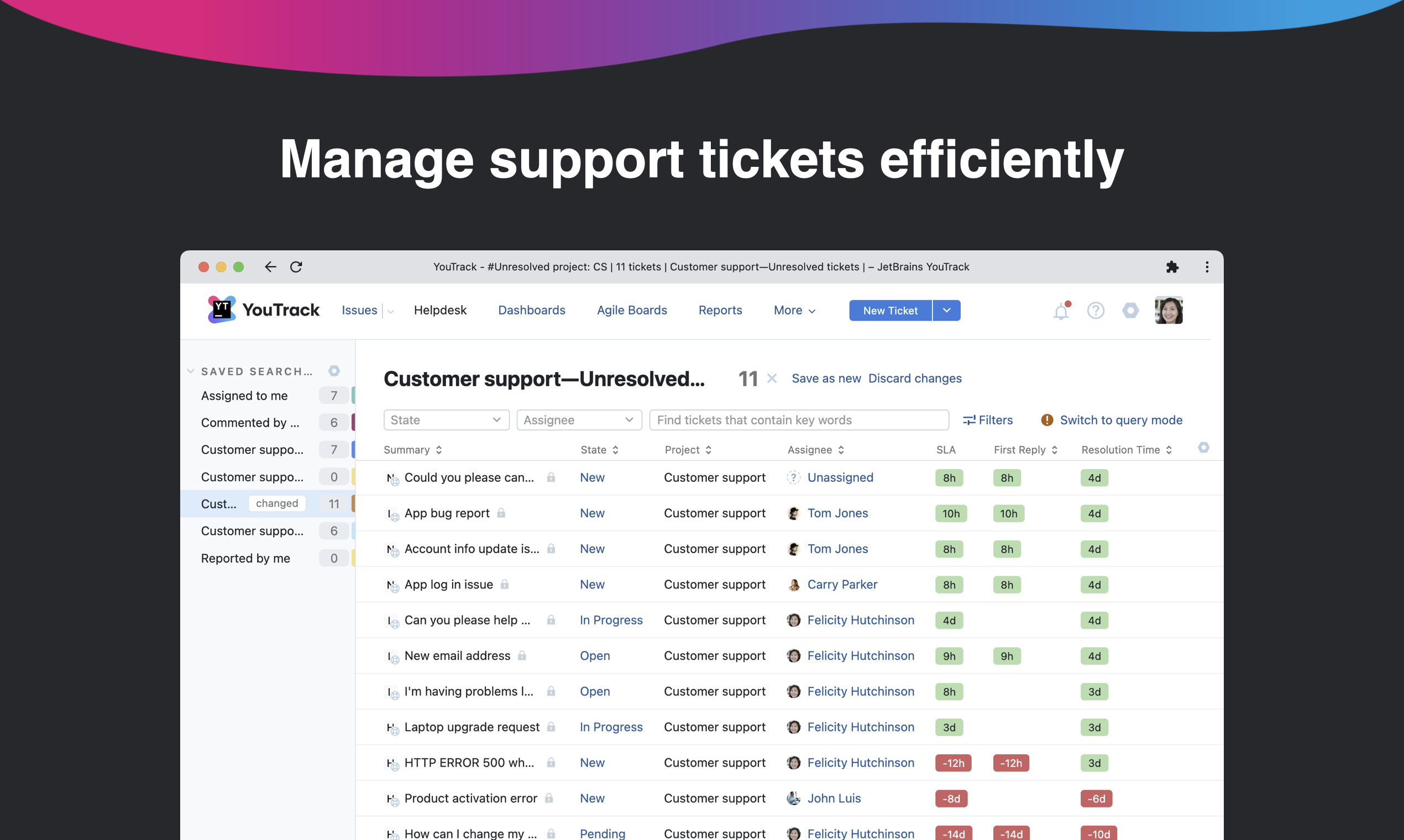 Media YouTrack Helpdesk - Menyelaraskan sokongan pelanggan anda dengan cepat dan mudah 4