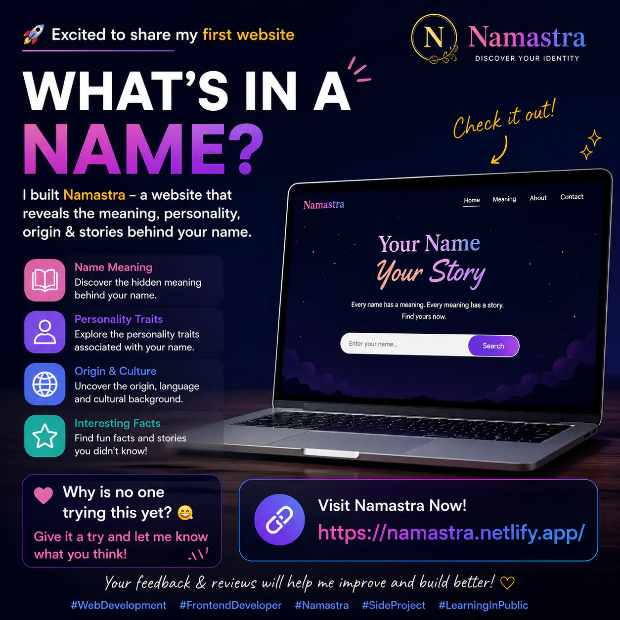Banner del producto Namastra