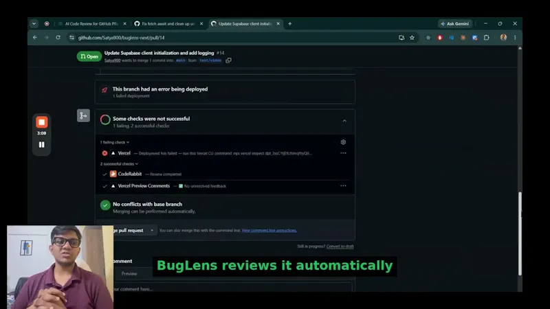 BugLens screenshot 1 (video preview)