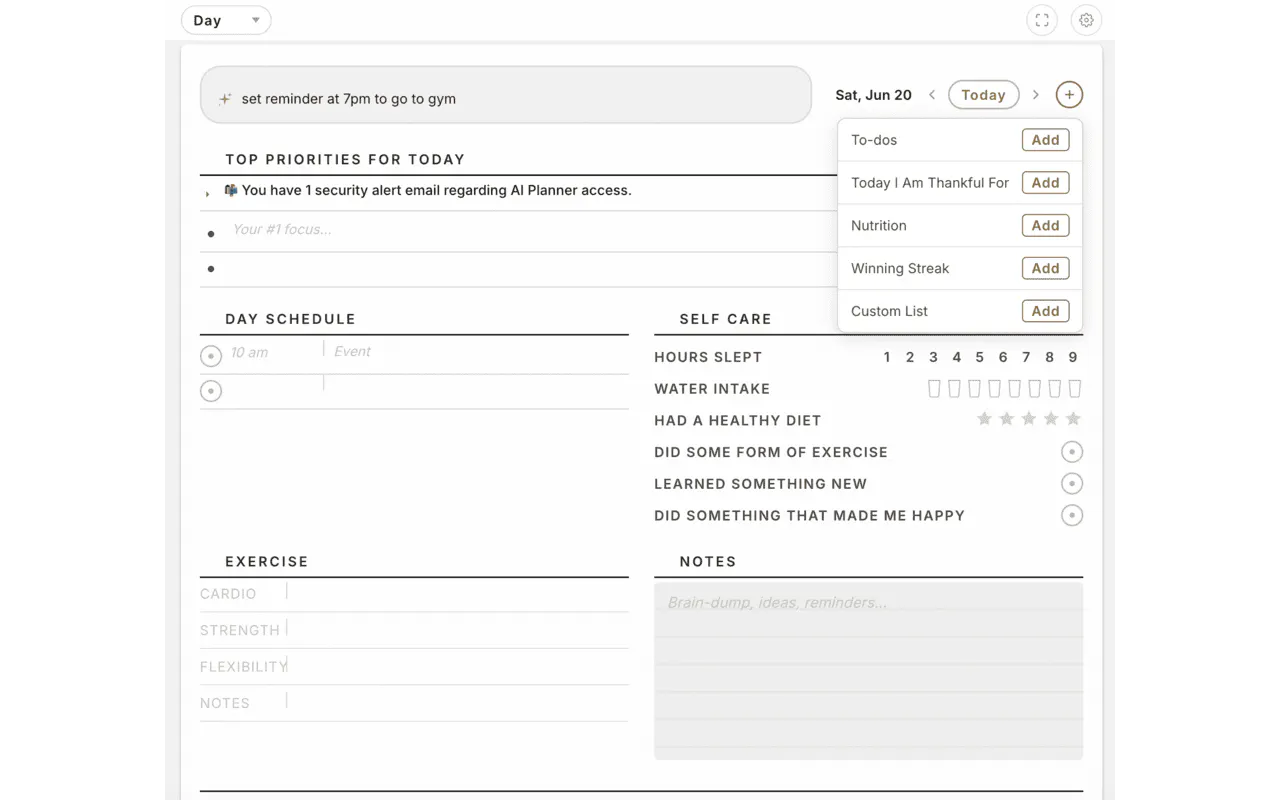 AI Planner gallery image