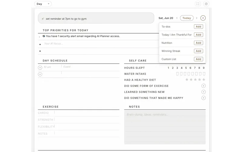 AI Planner screenshot 3
