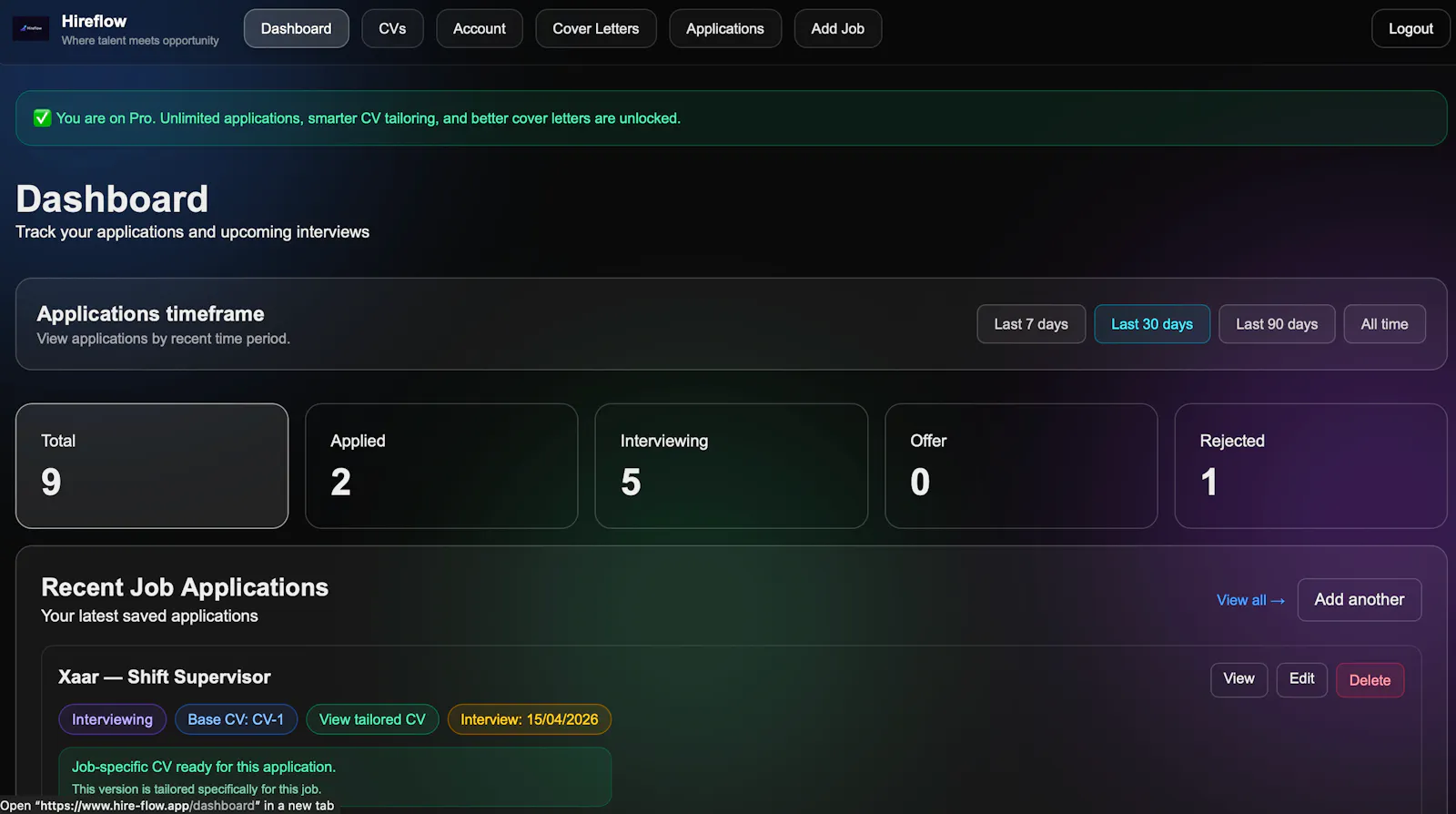 HireFlow screenshot 1
