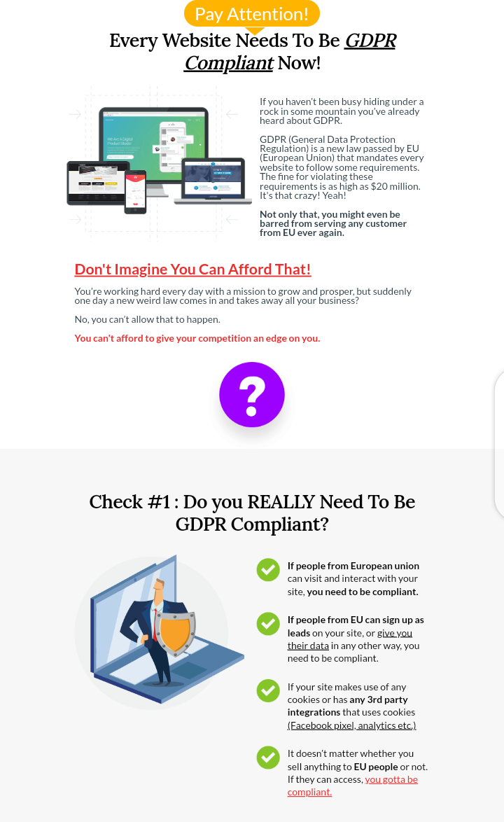 WP GDPR 수정 엘리트 UNLTD 사이트 매년 - WordPress 웹 사이트를 몇 분 안에 준수하십시오. 미디어 5