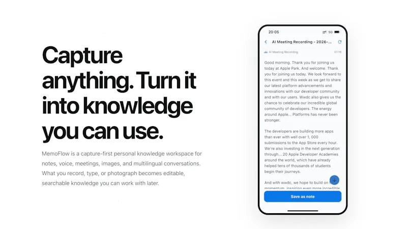 MemoFlow screenshot 1